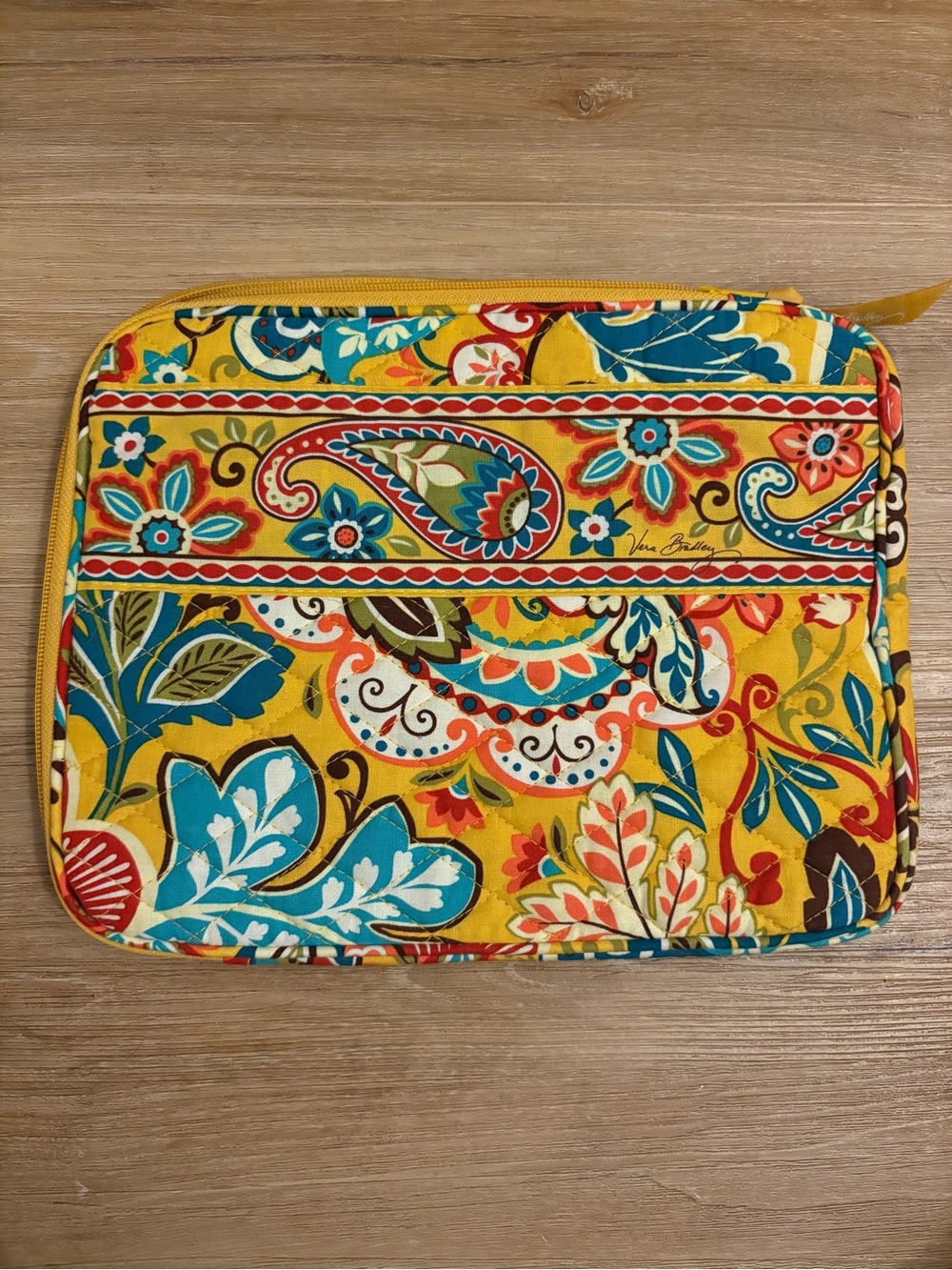 Vera Bradley Provencal Quilted Tablet/iPad Sleeve Case Zip Padded Floral